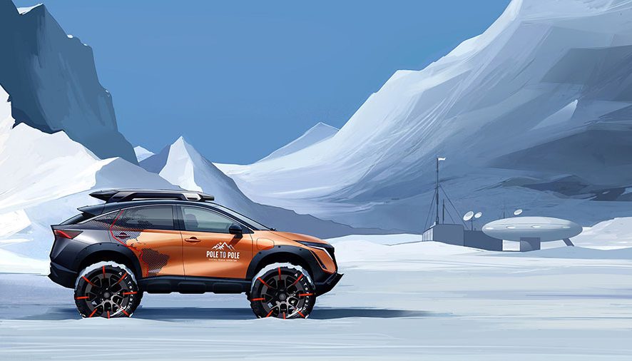 นิสสัน อริยะ รถยนต์ไฟฟ้า 100% กับภารกิจสำรวจเส้นทางจากขั้วโลกเหนือสู่ขั้วโลกใต้ครั้งแรกของโลก
