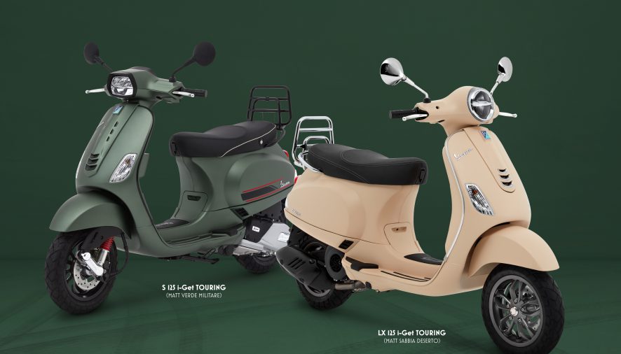 เวสป้าส่งสกู๊ตเตอร์ไซส์มินิพาออกเที่ยวกับ 2 รุ่นสุดฮอต  Vespa LX 125 i-Get Touring และ Vespa S 125 i-Get Touring