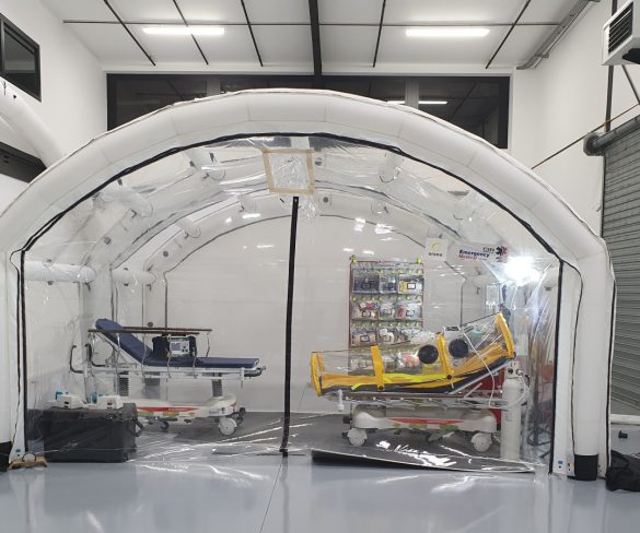 มิชลิน ร่วมกับ AirCaptif บริษัทในเครือ เปิดตัว“MICHELIN Inflatable Lab” ห้องปฏิบัติการปลอดเชื้อแบบเป่าลม