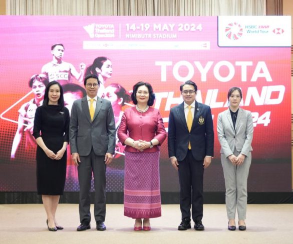 โตโยต้า ผู้สนับสนุนหลักการแข่งขันแบดมินตันระดับนานาชาติ“TOYOTA Thailand Open 2024”  