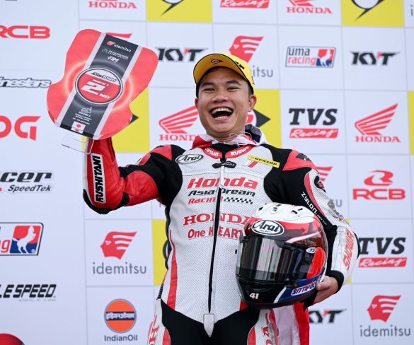 “ชิพ-นครินทร์” บู๊เดือดหลังธงแดง บิด CBR1000RR-R ผงาดคว้าโพเดียม เรซ 1