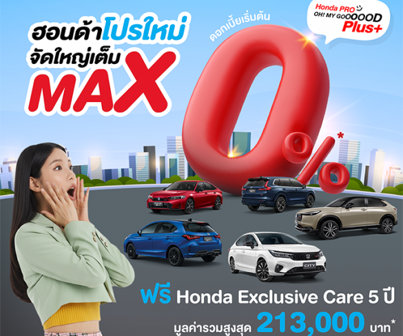 ฮอนด้า จัดหนักส่งท้ายปี รับสิทธิพิเศษเพิ่มเติมสูงสุด 70,000 บาท สำหรับ City Series