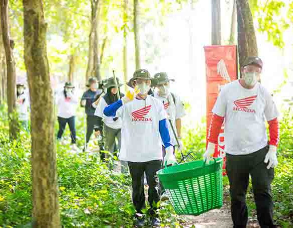 ไทยฮอนด้า รวมพลังจิตอาสาสร้างแนวกันไฟ