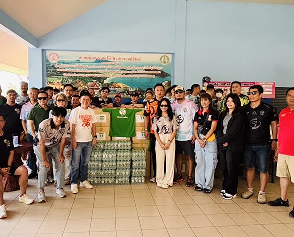  PTG-พีที ประจวบ เอฟซี พร้อมส่งความสุขให้คนไร้ที่พึ่ง ณ สถานคุ้มครองคนไร้ที่พึ่งบ้านประจวบโชค