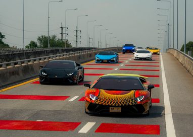 Lamborghini Club Thailand Bull Run at Ayutthaya