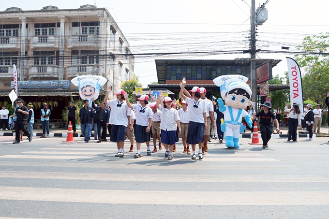 โตโยต้า ยกระดับความปลอดภัยจุดเสี่ยงอุบัติเหตุฉะเชิงเทรา