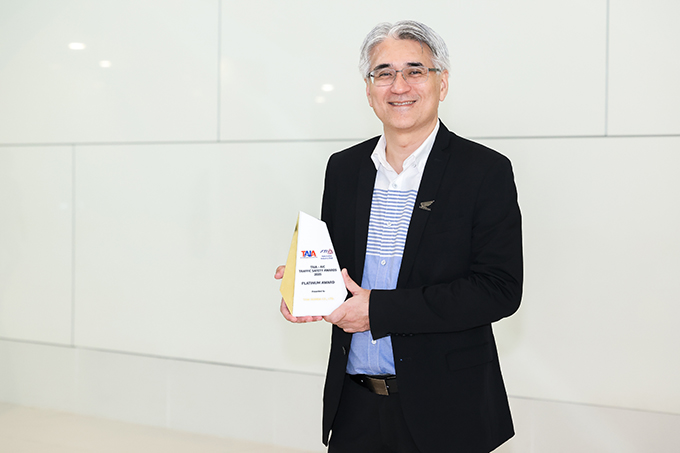 ไทยฮอนด้า รับรางวัลสูงสุด Platinum Award จากเวที TAIA-AIC Traffic Safety
