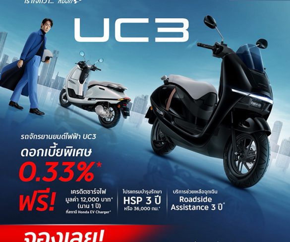 โปรโมชันจัดเต็มกับ New Honda UC3 รถจักรยานยนต์ไฟฟ้า