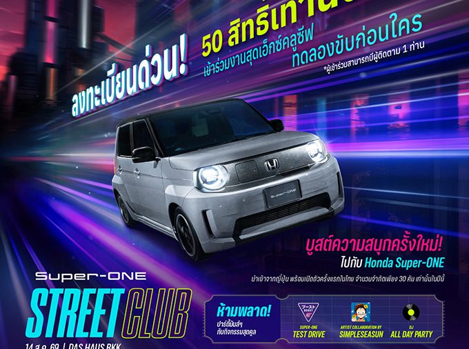 ได้เวลาบูสต์ความสนุกครั้งใหม่! Honda Super-ONE ใหม่ เตรียมเปิดตัวในไทย 14 ส.ค. นี้