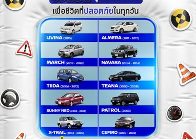 นิสสัน ย้ำเตือนลูกค้านำรถเข้าตรวจสอบ พร้อมเปลี่ยนชุด