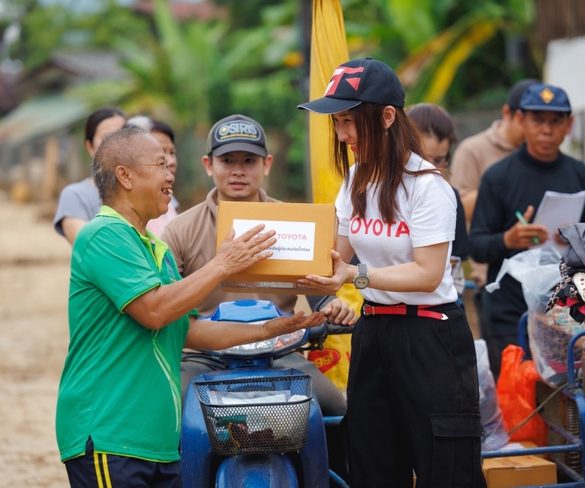 โตโยต้าเร่งช่วยเหลือผู้ประสบอุทกภัยจังหวัดน่าน
